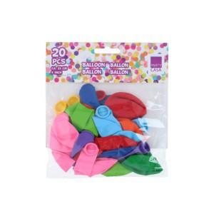 Balionų rinkinys 20 vnt. D23 cm įv. spalvų, Party Casa 871125208017