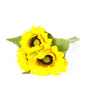 Dekorayvinė gėlė Saulėgrąžų puokštė h 35 cm (12) BU04122