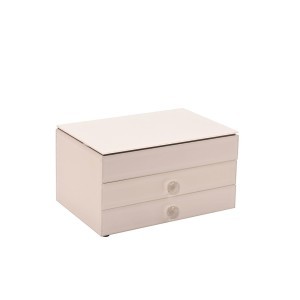 Dėžutė papuošalams stiklinė kreminės spalvos 12x22x15 cm SP3511 Sophia Widdop